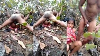 Desi bur chudai karte hue pakda jungle me