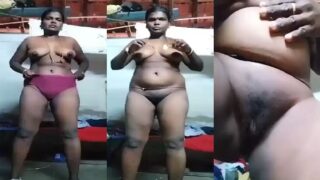 Gaanv ki sexy randi aunty ka nude show