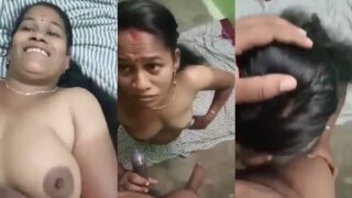 Bade boobs wali aunty nai chusa lover ka condom laga lund