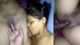 Shaved tight chut wali slim girlfriend ko choda