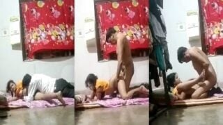 Jawan sali ki chudai kiya aage or piche se uski chut chaatte hue