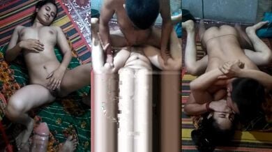 Desi sexy housewife ko jamin mai nangi letaake choda