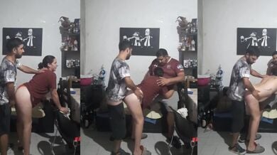 Mote pati k sath choda uski sexy biwi desi cuckold threesome