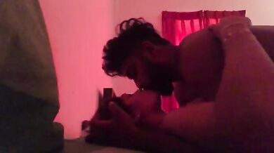 Girlfriend ke boobs ko suck karte hue kiya chudai