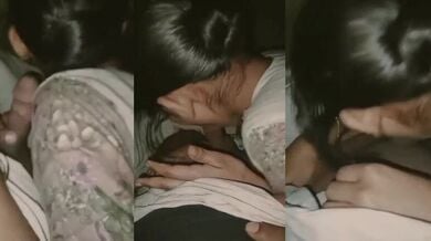 Late night boyfriend ke lund ko chusti gaanv ki ladki