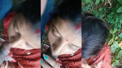 Jungel mai apne aashiq ka bada lund chusti hui desi bhabhi