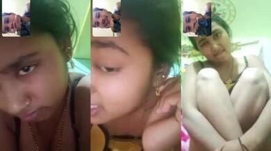 Lover ko videocall mai bade boobs or chut ko dikhaati hui desi ladki
