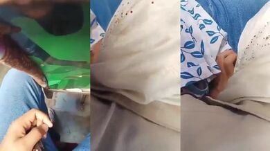 Public bus mai boyfriend ke lund ko chuskar pani nikala