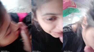 Pados ki cute sexy ladki ko apna lund chusaaya