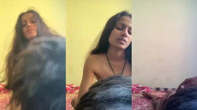 Sexy ladki apne lover ke lund pe chadke chudi