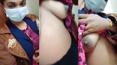 Desi mask wali ladki ka viral selfie video