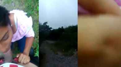 College ki ladki ne khet me lund chusa
