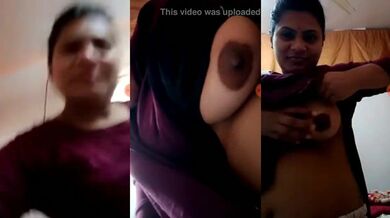 Desi bhabhi ne boobs aur nipples dikhai video call me
