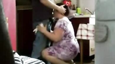Wideshi aunty ka blowjob aur ass fucking
