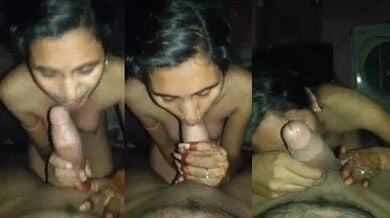 Muslim girlfriend ne mota lund suck kiya