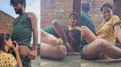 Padosan k sath terrence mai kiya sex saaf hindi mai sexy baate krte hue