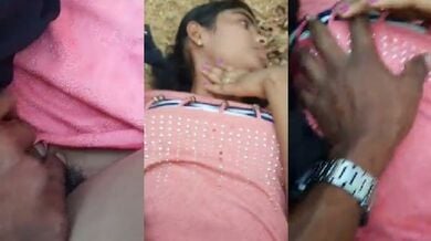 Young slim cute girl ka outdoor sex
