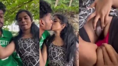 Desi young teen lover ka outdoor sex mms