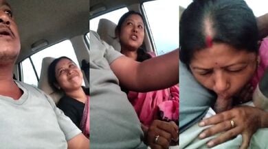 Chalti car mai apne lover ka lund chusti bhabhi