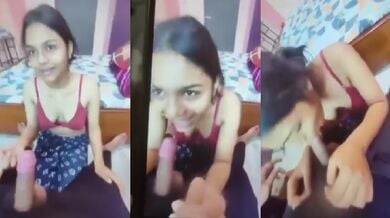 Shy girl ka blowjob video funny hindi conversation k sath